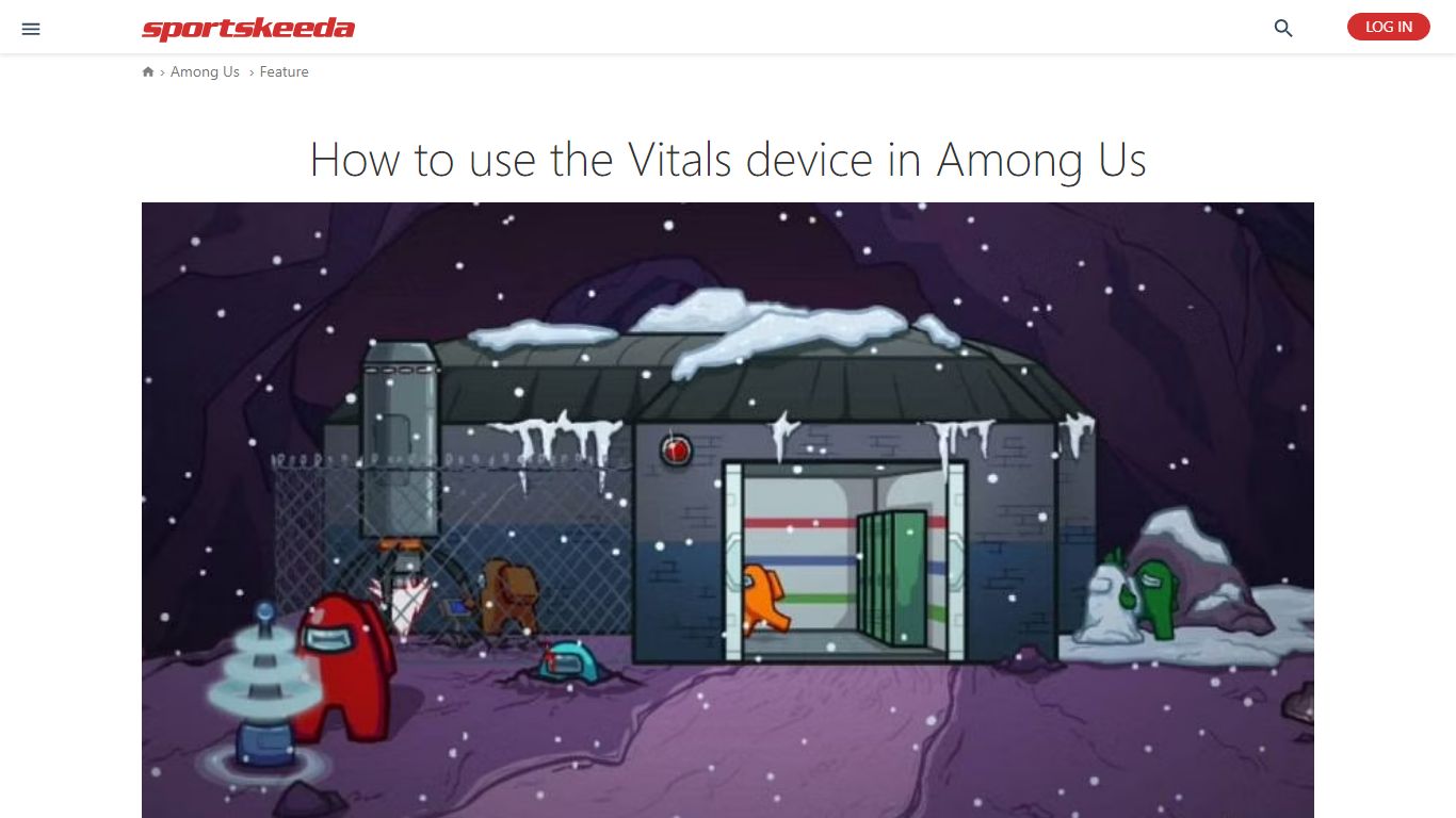 How to use the Vitals device in Among Us - sportskeeda.com